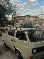 Volkswagen Transporter T3 1980-1990 Yagmur Oluklu Üst Tavan Taşıyıcı Ara Atkısı Paw Siyah 3 Adet