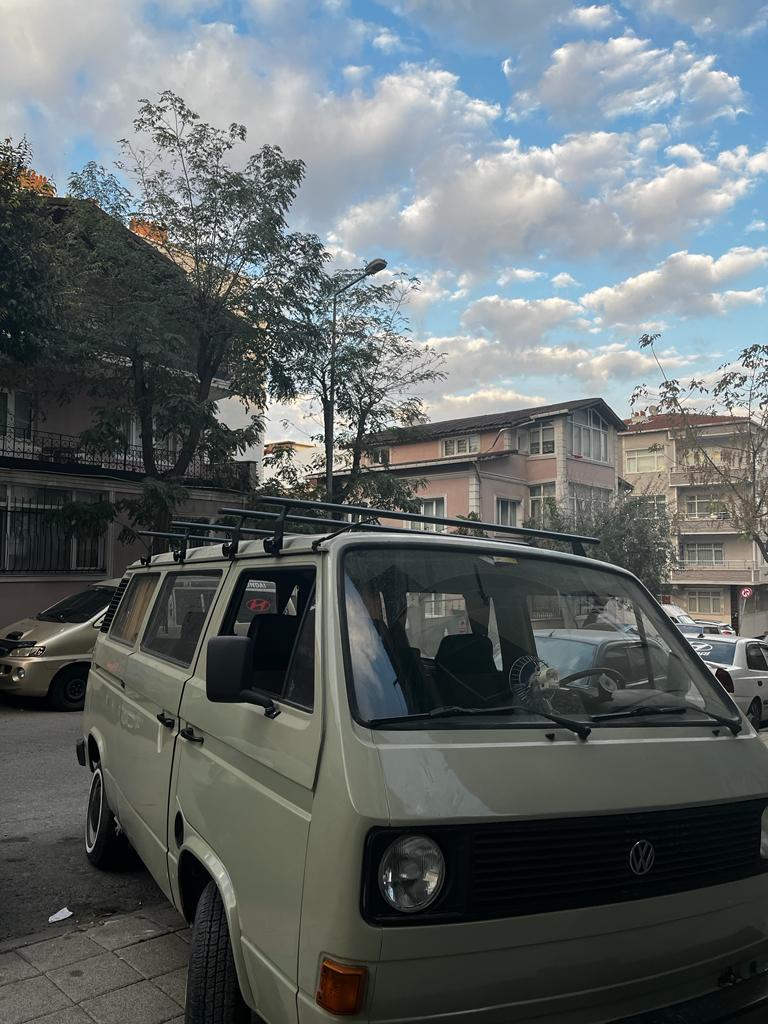 Volkswagen Transporter T3 1980-1990 Yagmur Oluklu Üst Tavan Taşıyıcı Ara Atkısı Paw Siyah