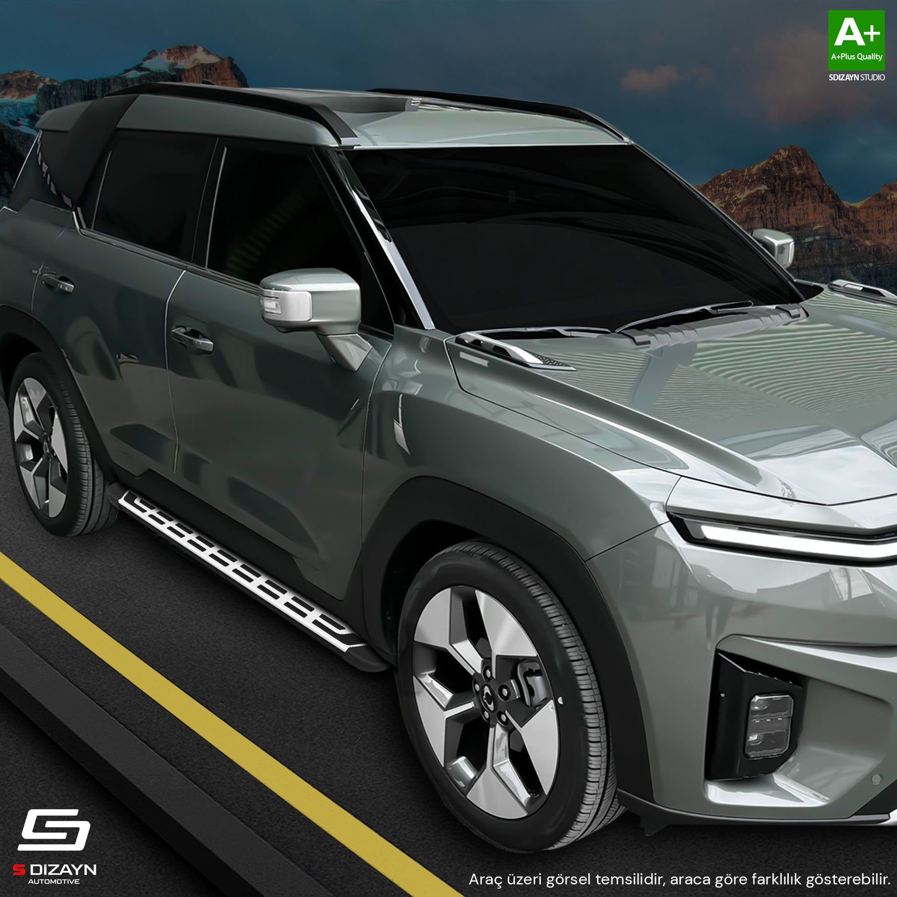 Ssangyong Torres S-Plus Gri Yan Basamak 183 Cm 2023 Üzeri