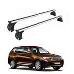 Bmw X3 F25 2010-2017 Non-Groove Top Roof Rack Carrier Cross Bar Toros Series Pro 4 Grey