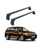 BMW X3 F25 2010-2017 Oluksuz Tavan Çıtaları İçin Tavan Rayı Çapraz Bağlantısı Toros Serisi Pro 4 Siyah