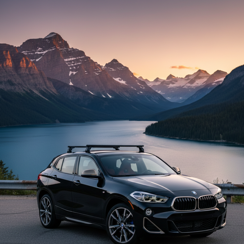 Bmw X2 (F39) 2018-2023 Non-Grooved Roof Rack Cross Bars Toros Series Pro 4 Gray