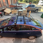 Toros Toyota Prius (2004-2009) Oluksuz Tavan Ara Atkı Portbagaj Taşıyıcı Pro 4 Siyah
