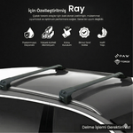 BMW X1 E84 (2009-2015) Uyumlu PAW Pro 2 Tavan Ara Barı - Ara Atkı Seti-Siyah