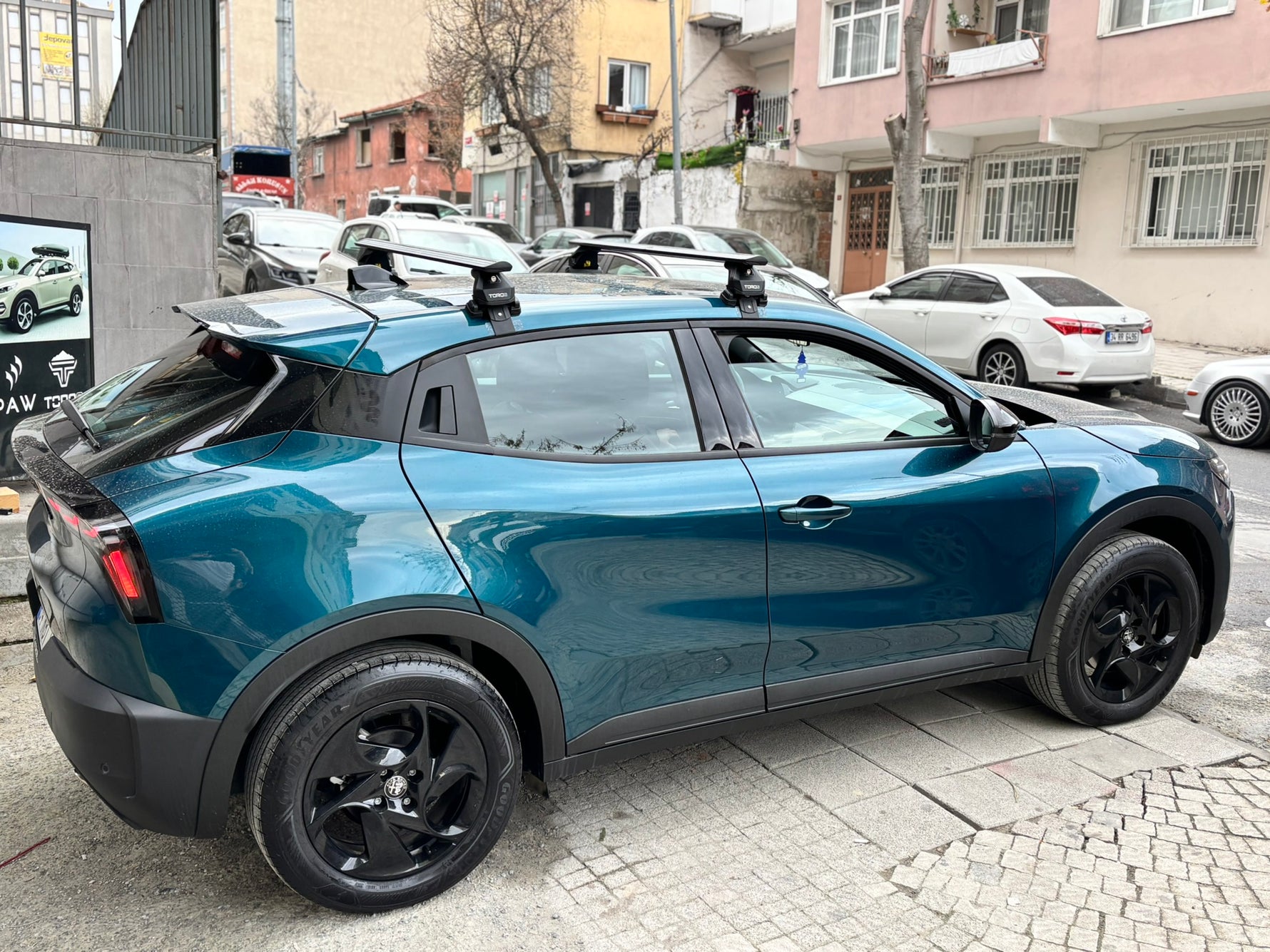 Alfa Romeo Junior Tavan Portbagaj Taşıyıcı Ara Atkısı Toros Pro 4 Gri