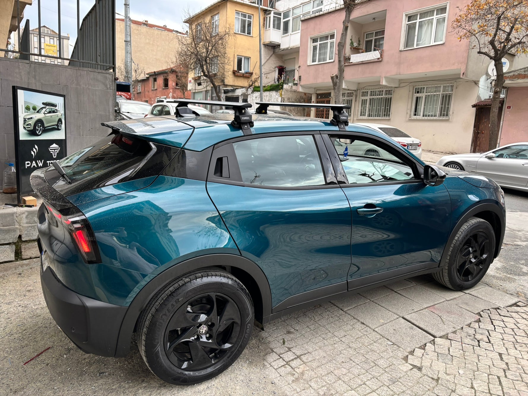 Alfa Romeo Junior Tavan Portbagaj Taşıyıcı Ara Atkısı Toros Pro 4 Gri