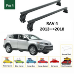 Toros Toyota Rav 4 (2013-2018) Oluksuz Tavan Ara Atkı Portbagaj Taşıyıcı Pro 4 Siyah