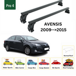 Toyota Avensis 2009-2015 Oluksuz Üst Tavan Portbagaj Taşıyıcı Ara Atkısı Toros Serisi Pro 4 Siyah