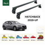 Mazda 3 Hatchback 2019-2025 Oluksuz Üst Tavan Portbagaj Taşıyıcı Ara Atkısı Toros Serisi Pro 4 Siyah