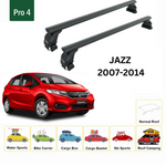 Honda Jazz 2007-2014 Oluksuz Üst Tavan Portbagaj Taşıyıcı Ara Atkısı Toros Serisi Pro 4 Siyah