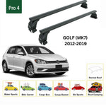 Volkswagen Golf 5D (Mk7) 2012-2019 Oluksuz Üst Tavan Portbagaj Taşıyıcı Ara Atkısı Toros Serisi Pro 4 Siyah