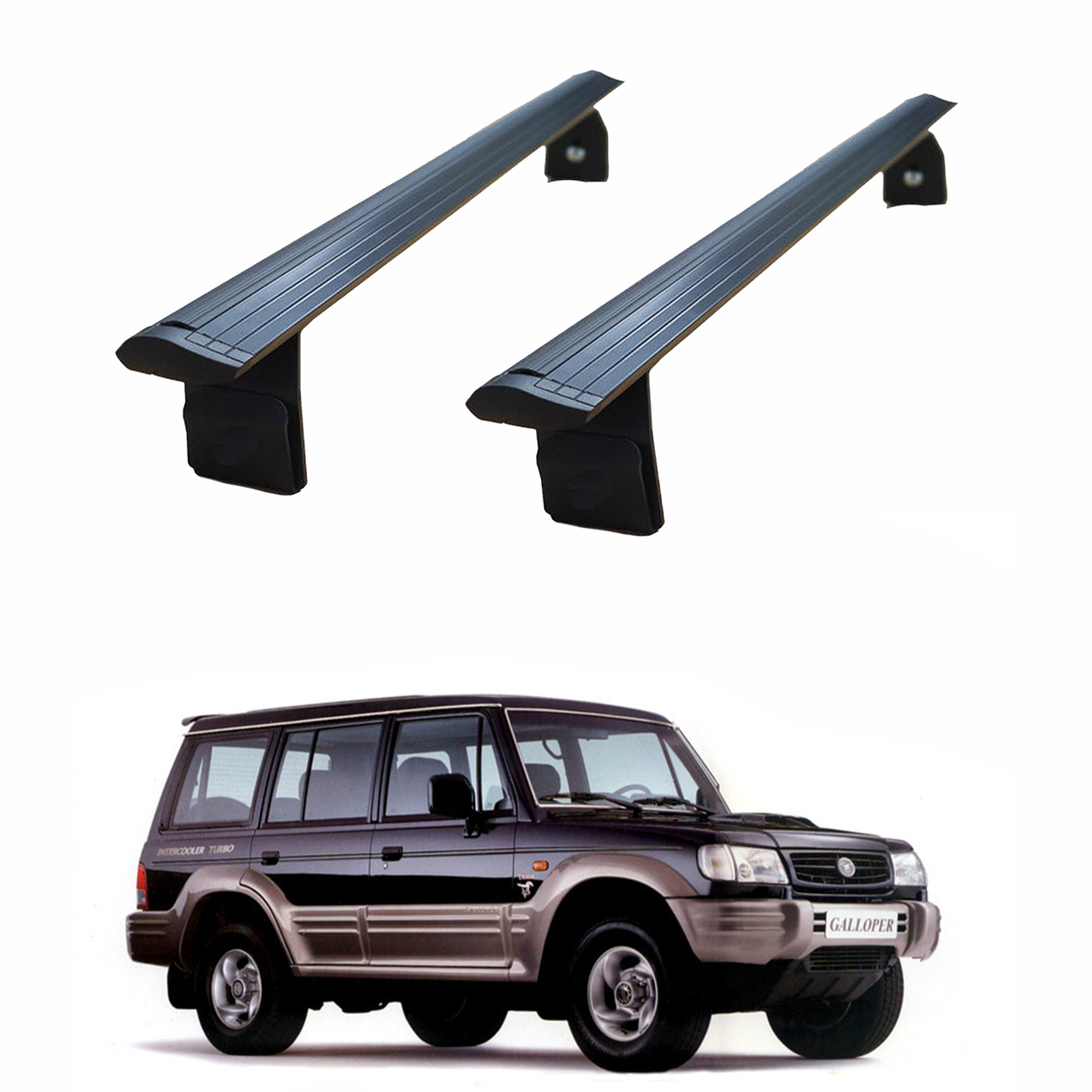 Hyundai Galloper 1997-2003 Yagmur Oluklu Üst Tavan Taşıyıcı Ara Atkısı Paw Siyah