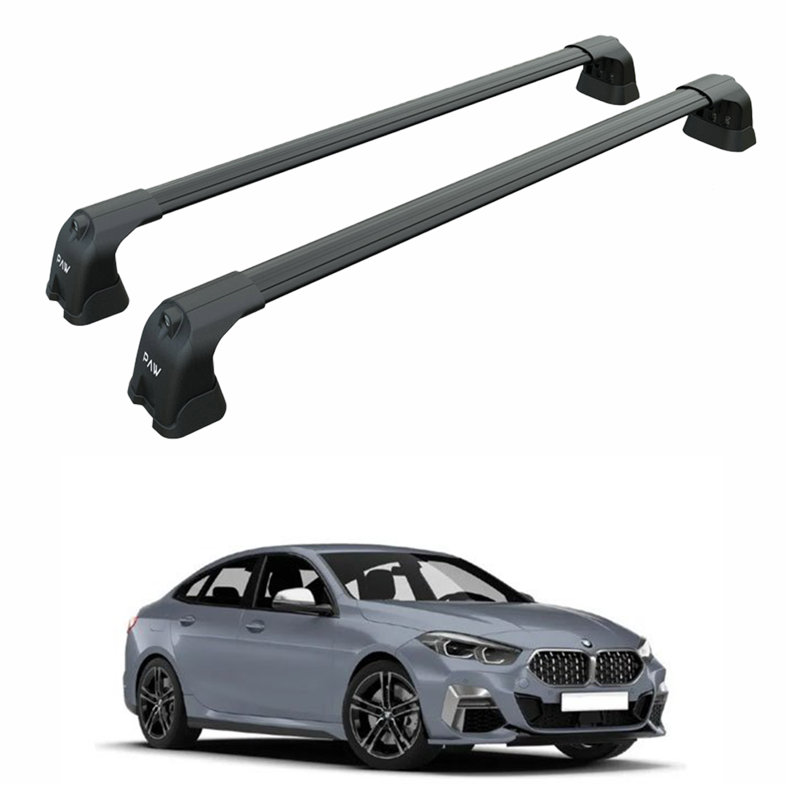 Bmw 2 Gran Coupe F44 2020-2025 Portbagaj Taşıyıcı Ara Atkı Aparatı Paw Pro 3 Siyah
