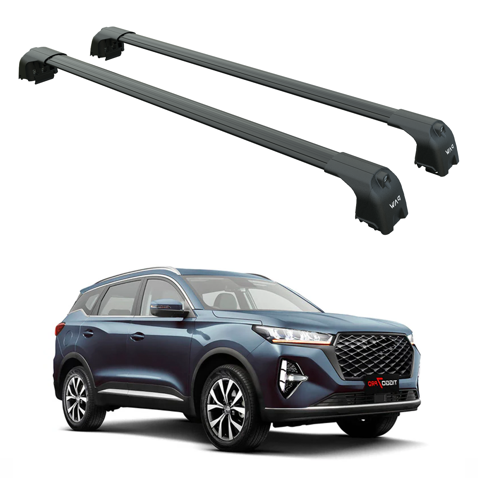 Chery Tiggo 7 Pro 2022-2025 Portbagaj Taşıyıcı Ara Atkisi - Ara Çubuk Paw Pro 2 Siyah