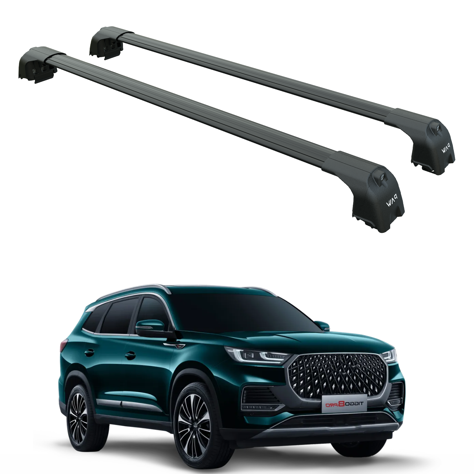 Chery Tiggo 8 Pro 2022-2025 Portbagaj Taşıyıcı Ara Atkisi - Ara Çubuk Paw Pro 2 Siyah