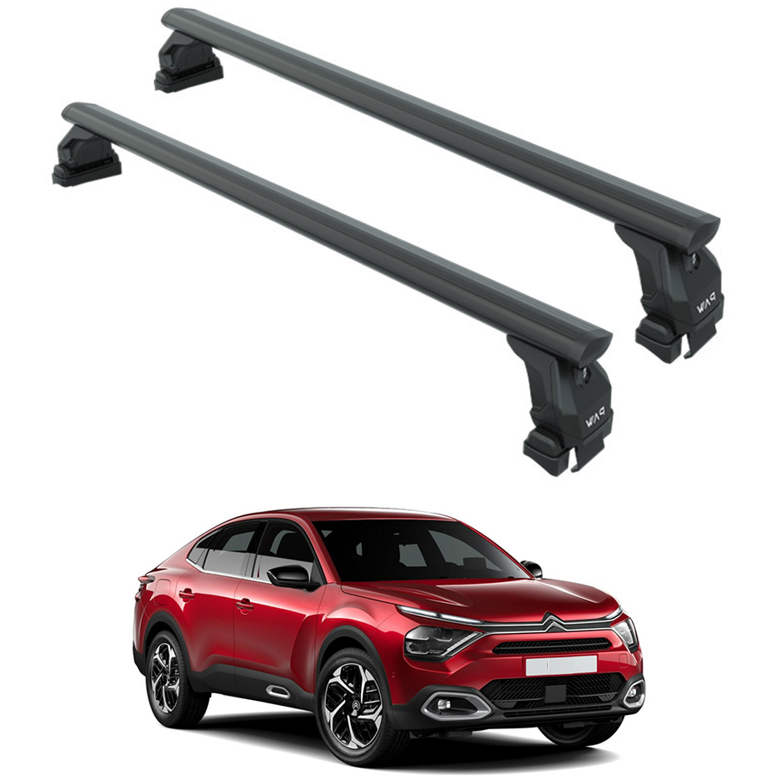 Citroen C4X 2022-2025 Oluksuz Üst Tavan Portbagaj Taşıyıcı Ara Atkısı Toros Serisi Pro 4 Siyah