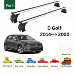 Volkswagen E-Golf 2014-2020 Flush Rail Roof Rack Cross Bars Toros Series Pro 4 Grey