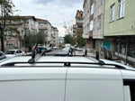Fiat Doblo Uzun Şase 2010-2020 Van Araç Üstü Alüminyum Tavan Yan Rayları Plus Serisi - Siyah