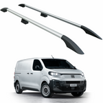 Toyota Proace Uzun Şase 2016-2025 Araç Üstü Alüminyum Tavan Yan Rayları Plus Serisi - Gri
