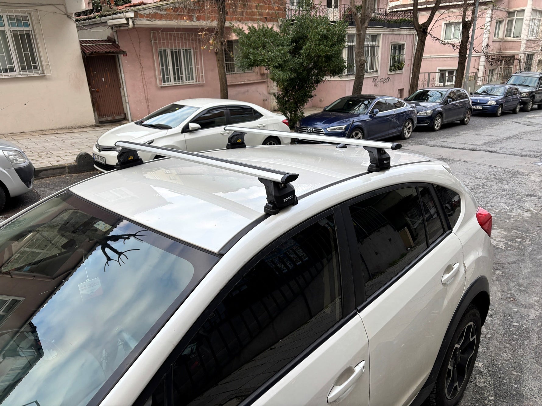 Subaru XV 2011-2017 Roof Rack Cross Bars - Bolt-On Mounting, Toros Fix Pro, Black
