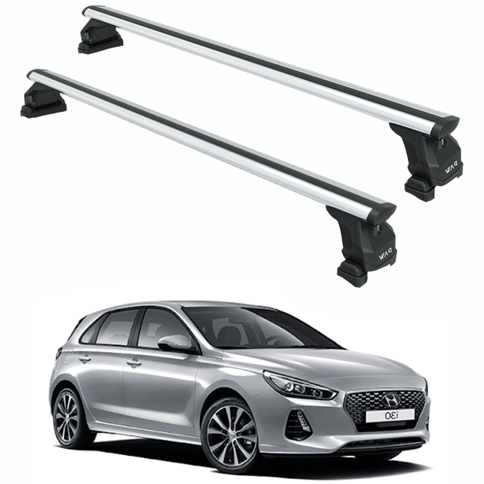 Paw Hyundai i30 (PD) 2017-2025 Ara Atkı Portbagaj Taşıyıcı - Pro 3 Gri