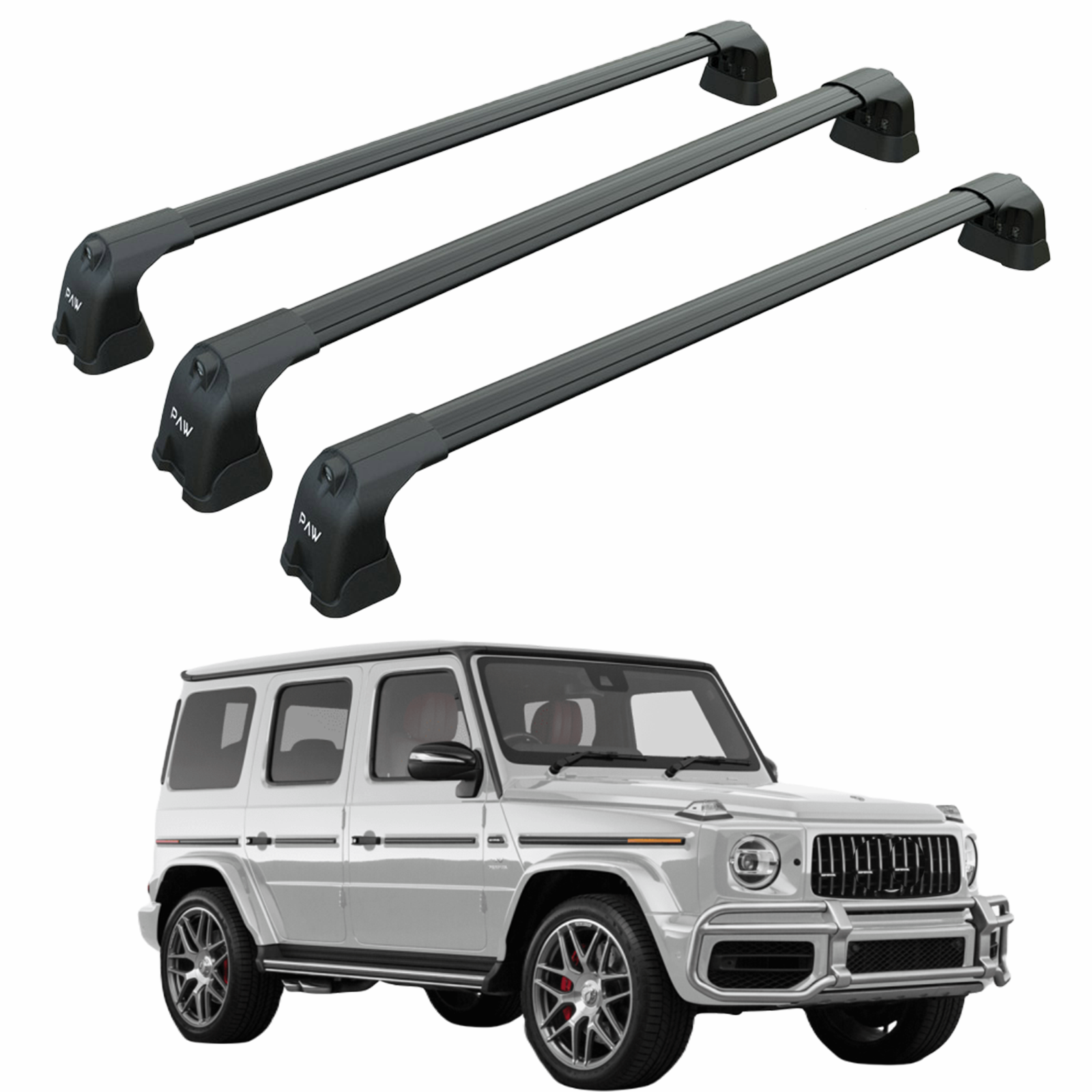 Mercedes G W464 2018-2025 Portbagaj Taşıyıcı Ara Atkı Aparatı Paw Pro 3 Siyah