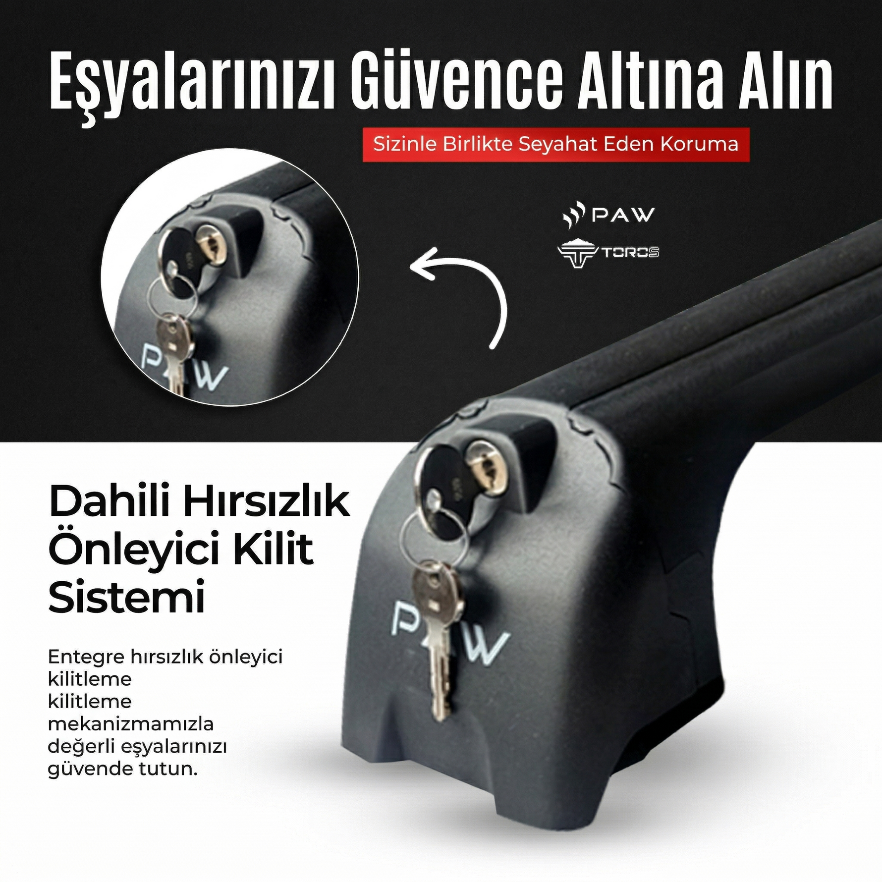 Bmw 1 Serisi F20 (2011-2019) Ara Atkı Portbagaj Taşıyıcı - Paw Pro 3 Gri