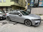 Honda Civic Hatchback 2021-2025 Oluksuz Üst Tavan Portbagaj Taşıyıcı Ara Atkısı Toros Serisi Pro 4 Gri