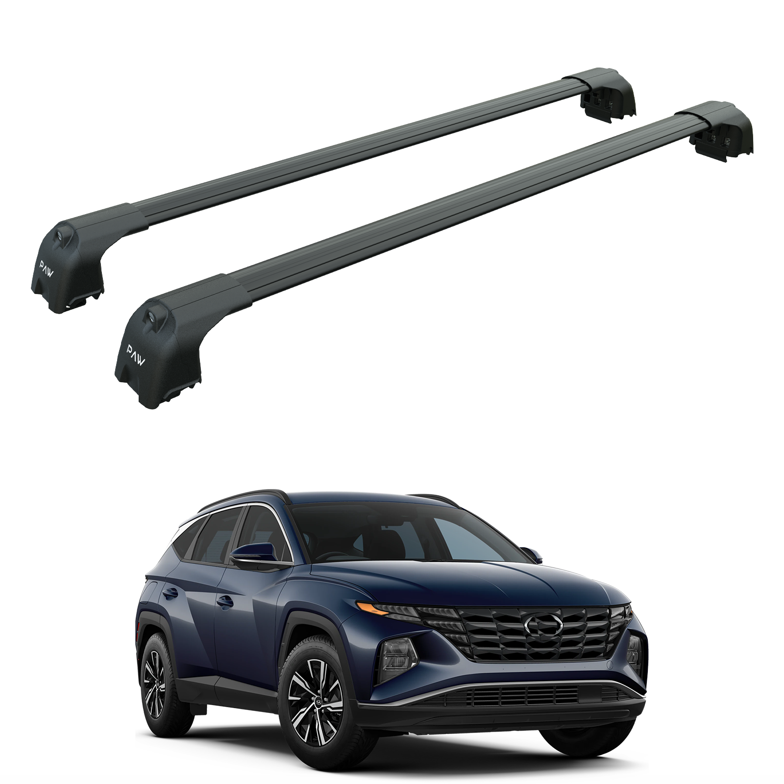 Hyundai Tucson 2021-2025 Portbagaj Taşıyıcı Ara Atkisi - Ara Çubuk Paw Pro 2 Siyah