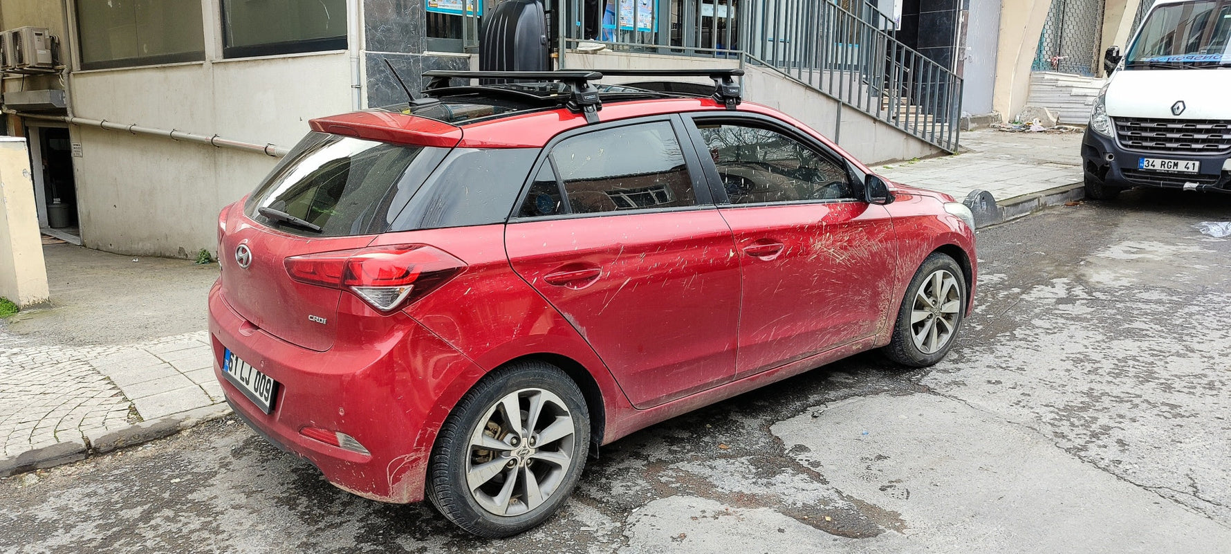 Hyundai İ20 2020-2025 Oluksuz Üst Tavan Portbagaj Taşıyıcı Ara Atkısı Toros Serisi Pro 4 Gri