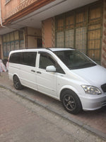 Mercedes Vito W447 L2 (2014-2025) Araç Üstü Alüminyum Tavan Yan Rayları Plus Serisi - Gri