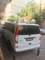 Mercedes Vito W638 1996-2003 Alüminyum Tavan Yan Rayları Plus Serisi - Gri