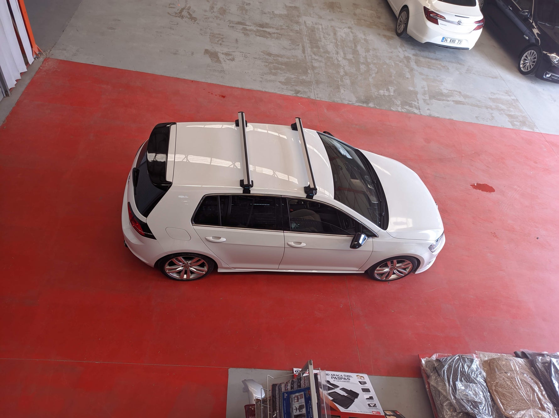 Volkswagen E-Up 2013-2019 Oluksuz Üst Tavan Portbagaj Taşıyıcı Ara Atkısı Toros Serisi Pro 4 Siyah