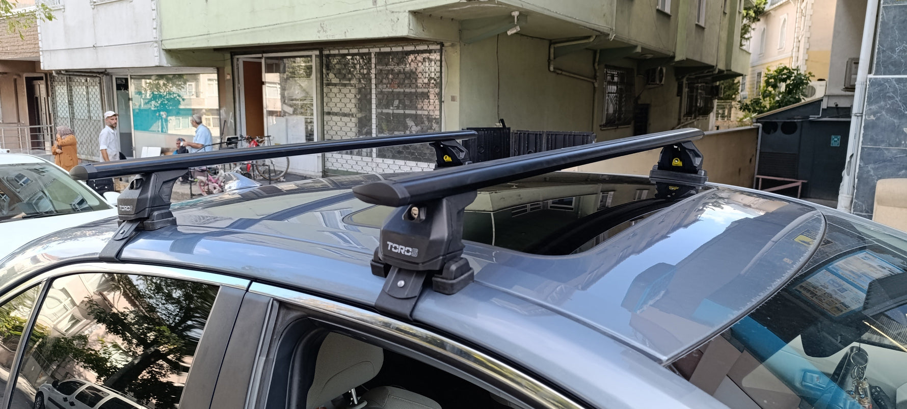 Toyota Corolla Sedan 2018-2025 Oluksuz Üst Tavan Portbagaj Taşıyıcı Ara Atkısı Toros Serisi Pro 4 Siyah