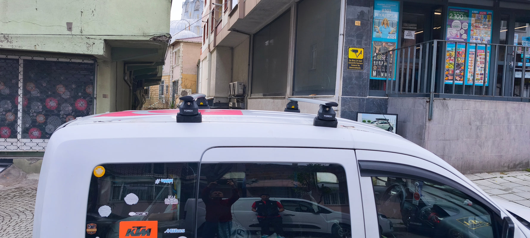 Opel Combo C 2002-2012 Portbagaj Taşıyıcı Ara Atkisi - Ara Çubuk Fix Pro Gri