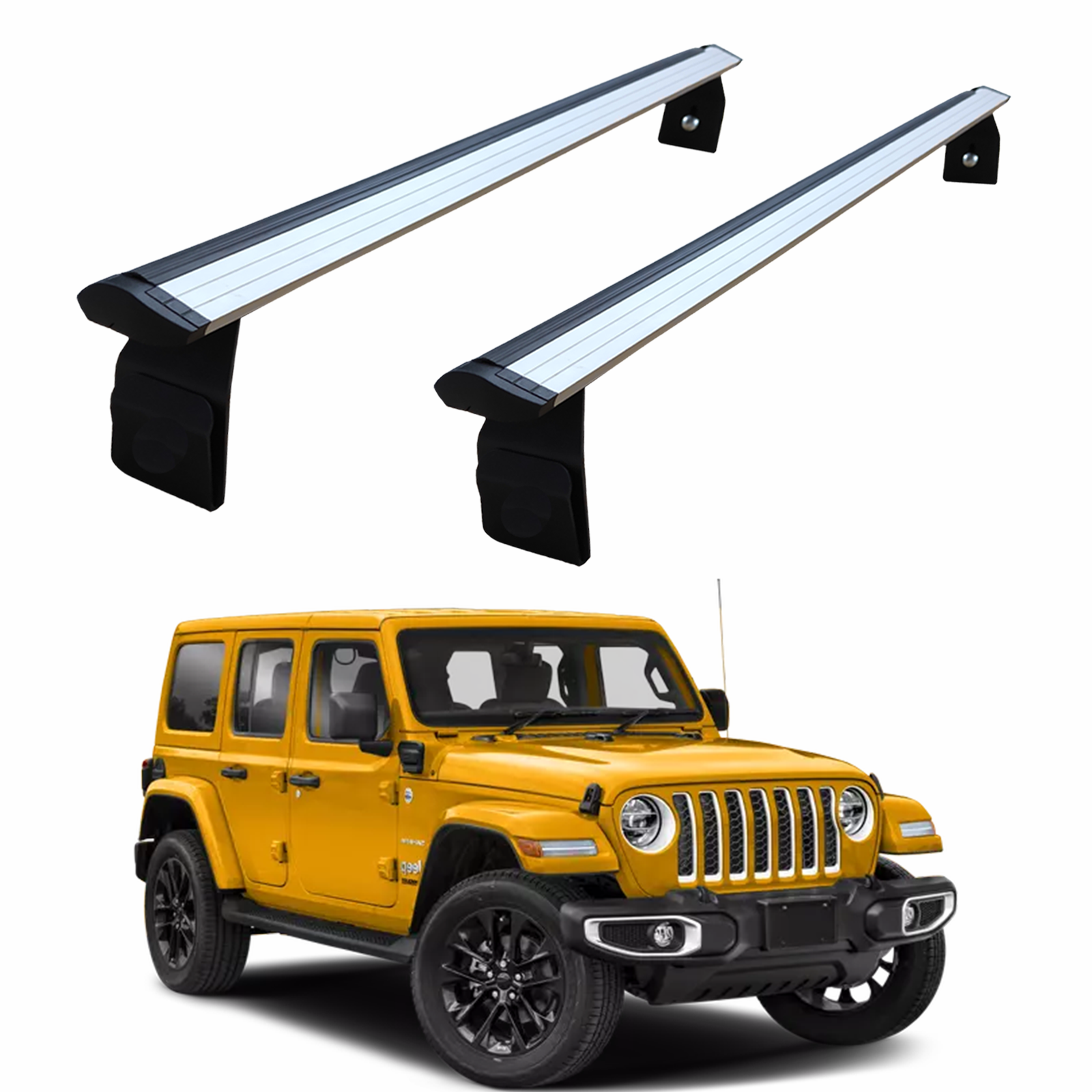 Jeep Wrangler Jl 2018-2025 Yagmur Oluklu Üst Tavan Taşıyıcı Ara Atkısı Paw Gri