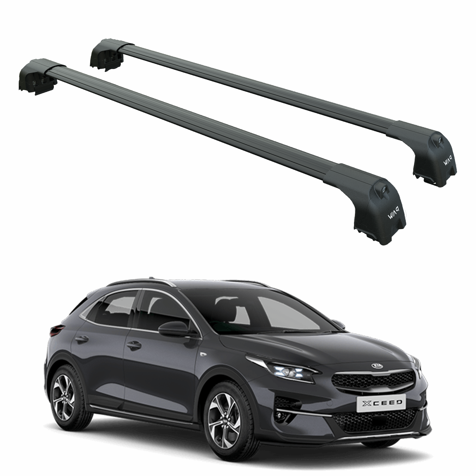 Kia Xceed 2019-2024 Portbagaj Taşıyıcı Ara Atkisi - Ara Çubuk Paw Pro 2 Siyah