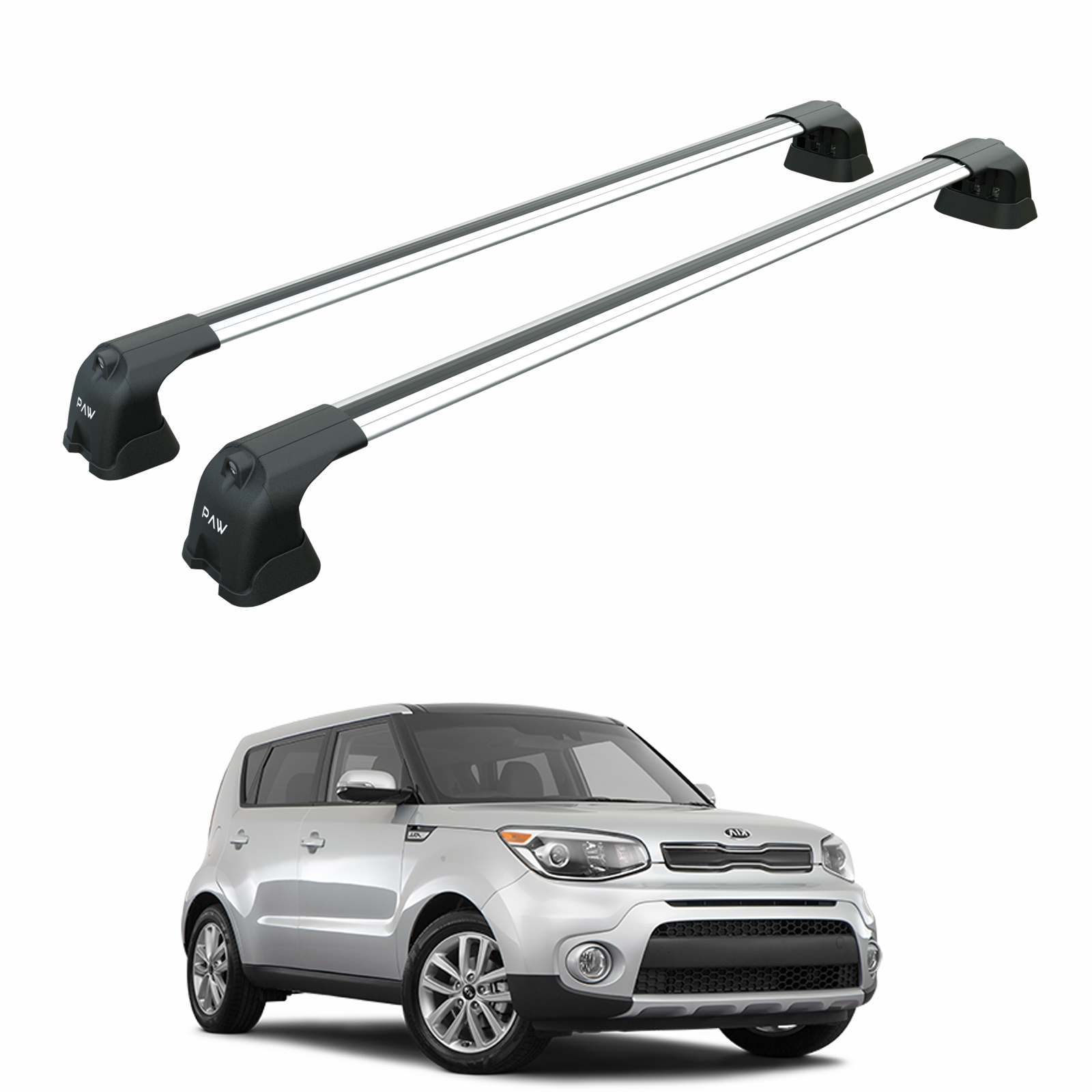 Kia Soul 2011-2019 Portbagaj Taşıyıcı Ara Atkı Aparatı Paw Pro 3 Gri