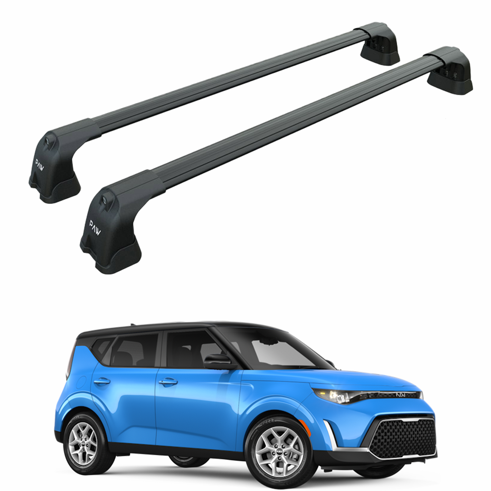 Kia Soul 2020-2025 Portbagaj Taşıyıcı Ara Atkı Aparatı Paw Pro 3 Siyah