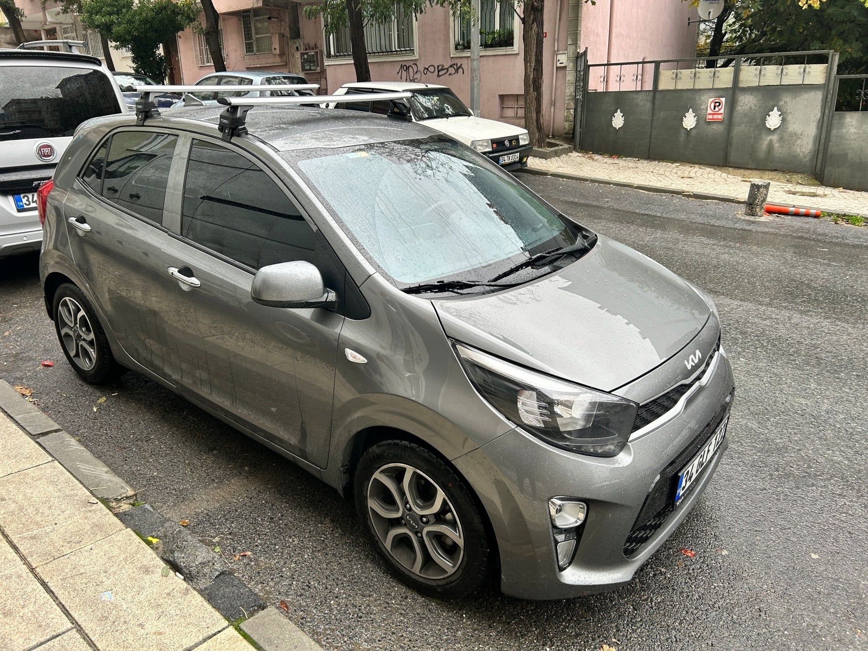 Kia Picanto 2017-2023 Tavan Portbagaj Taşıyıcı Ara Atkısı, Toros Pro 4, Gri