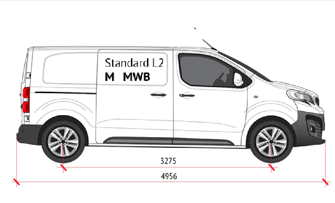 Citroen Jumpy Mk3 2016-2025 Kısa Şase Araç Üstü Alüminyum Tavan Yan Rayları Plus Serisi - Gri