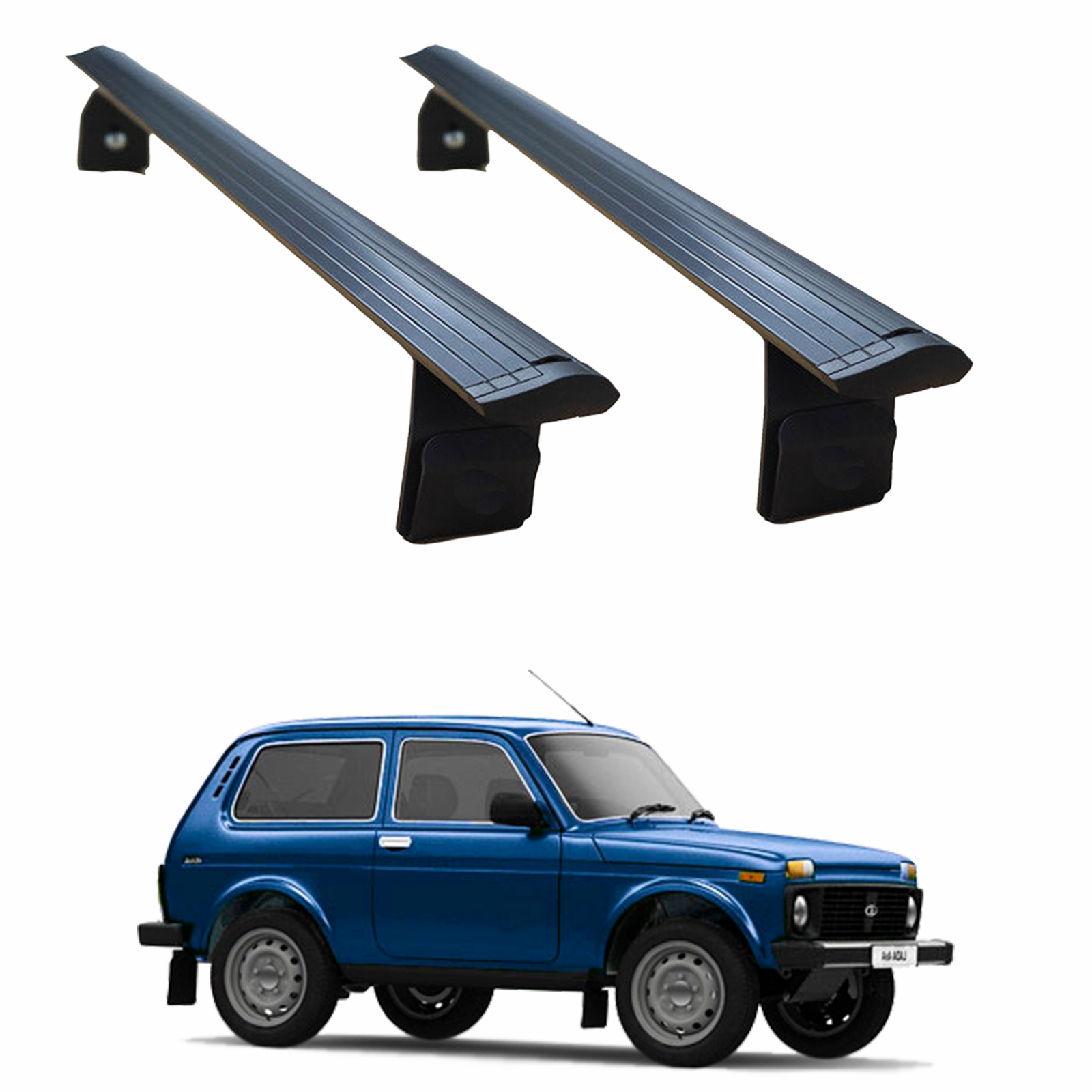 Lada Niva 1977 -2025 Yagmur Oluklu Üst Tavan Taşıyıcı Ara Atkısı Paw Siyah