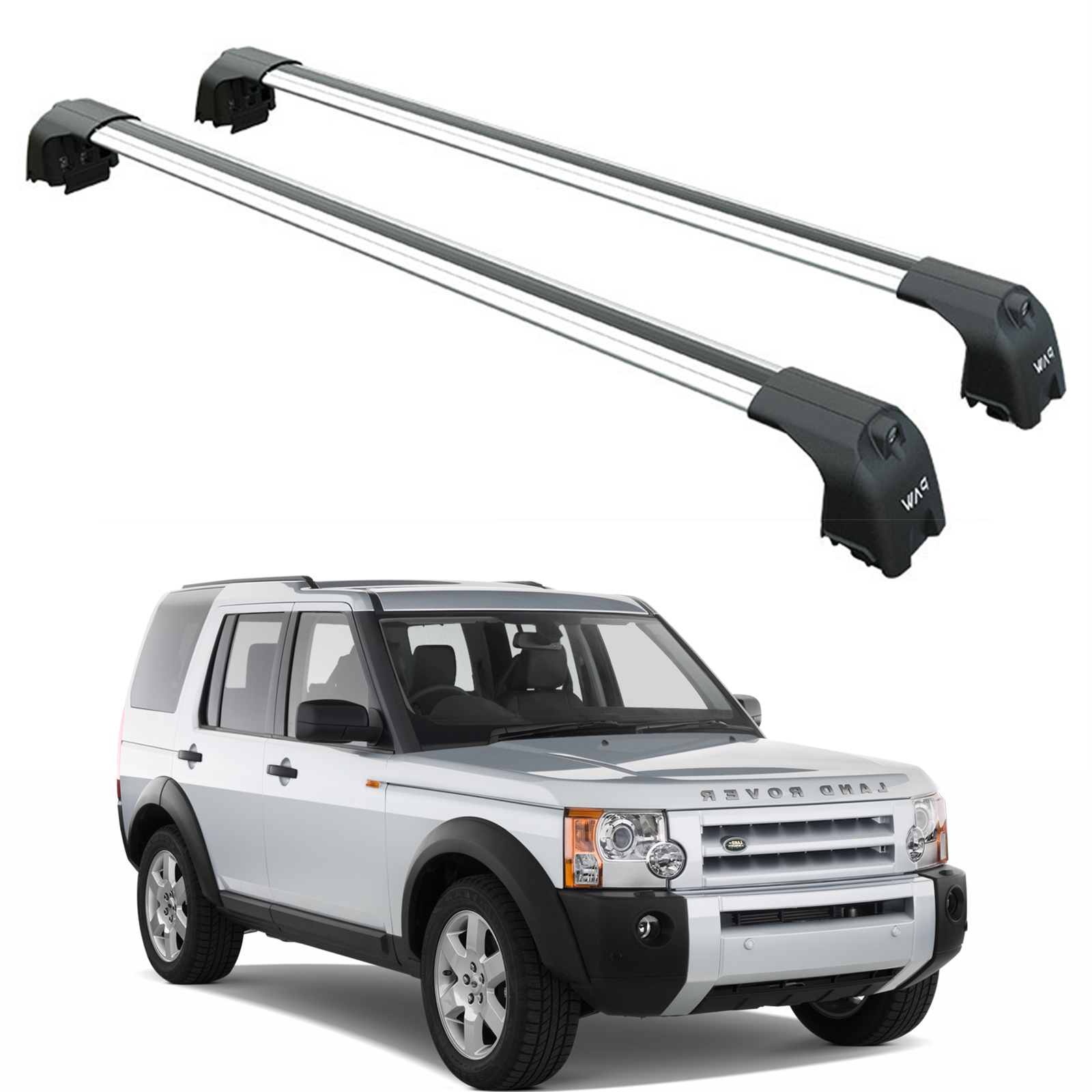 Land Rover Discovery LR3 2004-2010 Roof Rack Tavan Taşıyıcı Ara Barlar Vidalı Montaj, Toros Fix Pro, 6 Gri