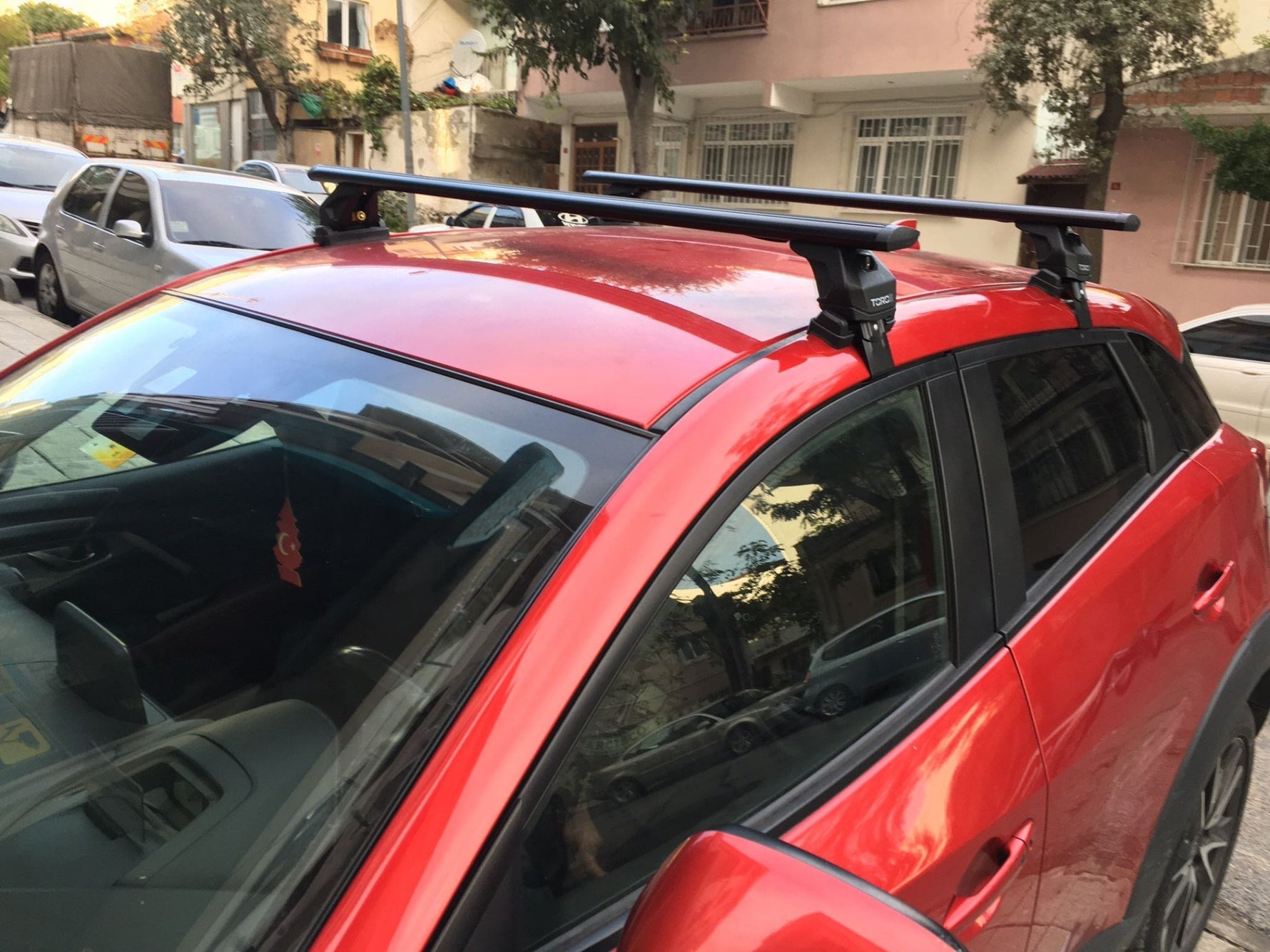 Mazda CX-30 S 2020-2025 Oluksuz Üst Tavan Portbagaj Taşıyıcı Ara Atkısı Toros Serisi Pro 4 Fix Point Alu Siyah