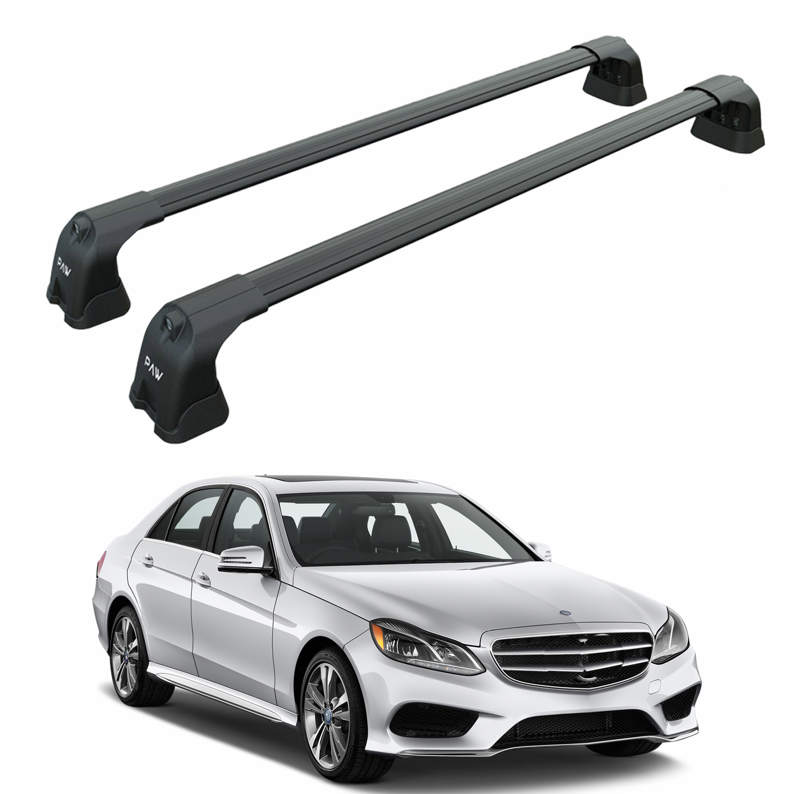 Mercedes E Sedan W212 2013-2017 Portbagaj Taşıyıcı Ara Atkı Aparatı Paw Pro 3 Siyah