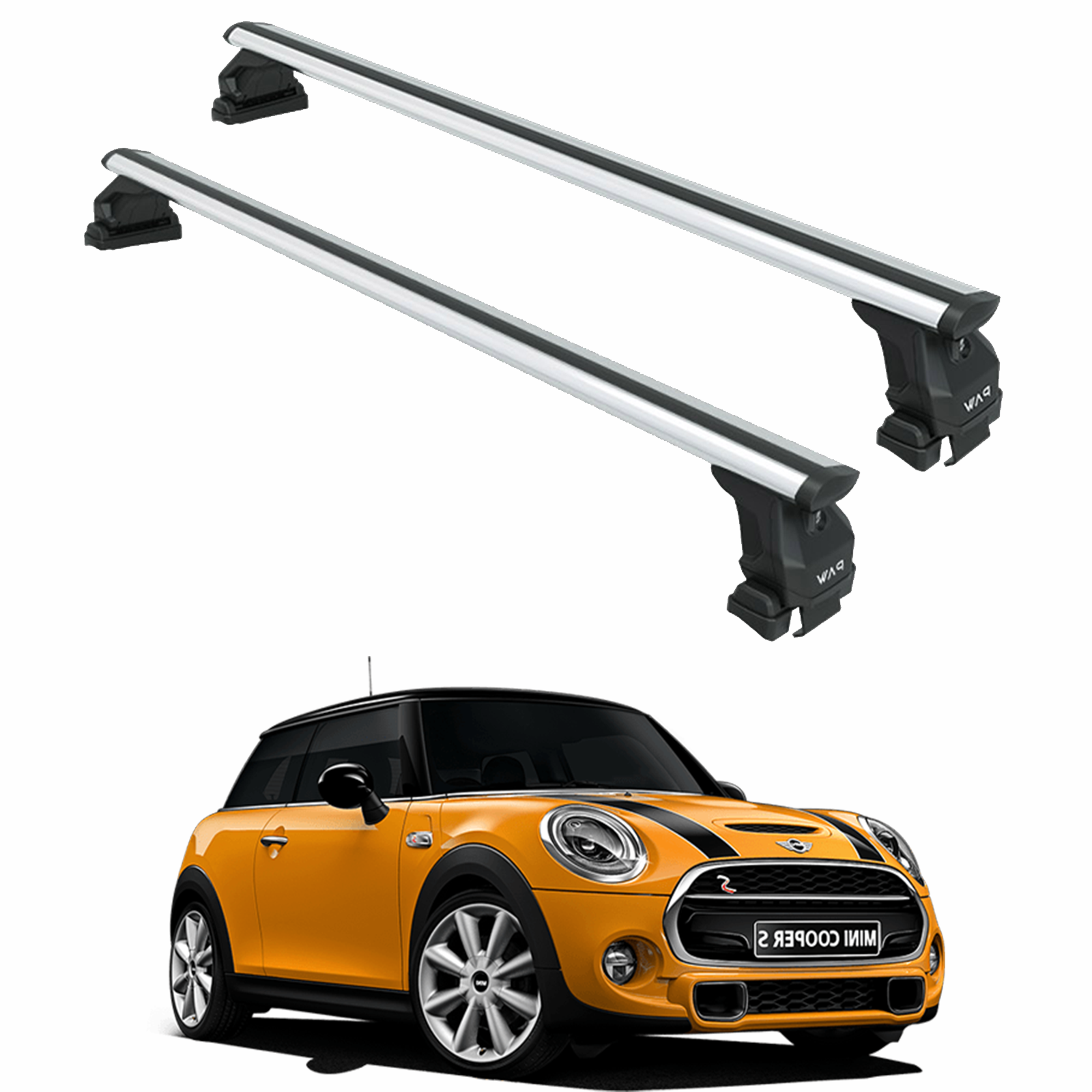 Mini Cooper R56 3dr (2007-2014) Tavan Portbagaj Taşıyıcı Ara Atkısı, Pro 4, Gri