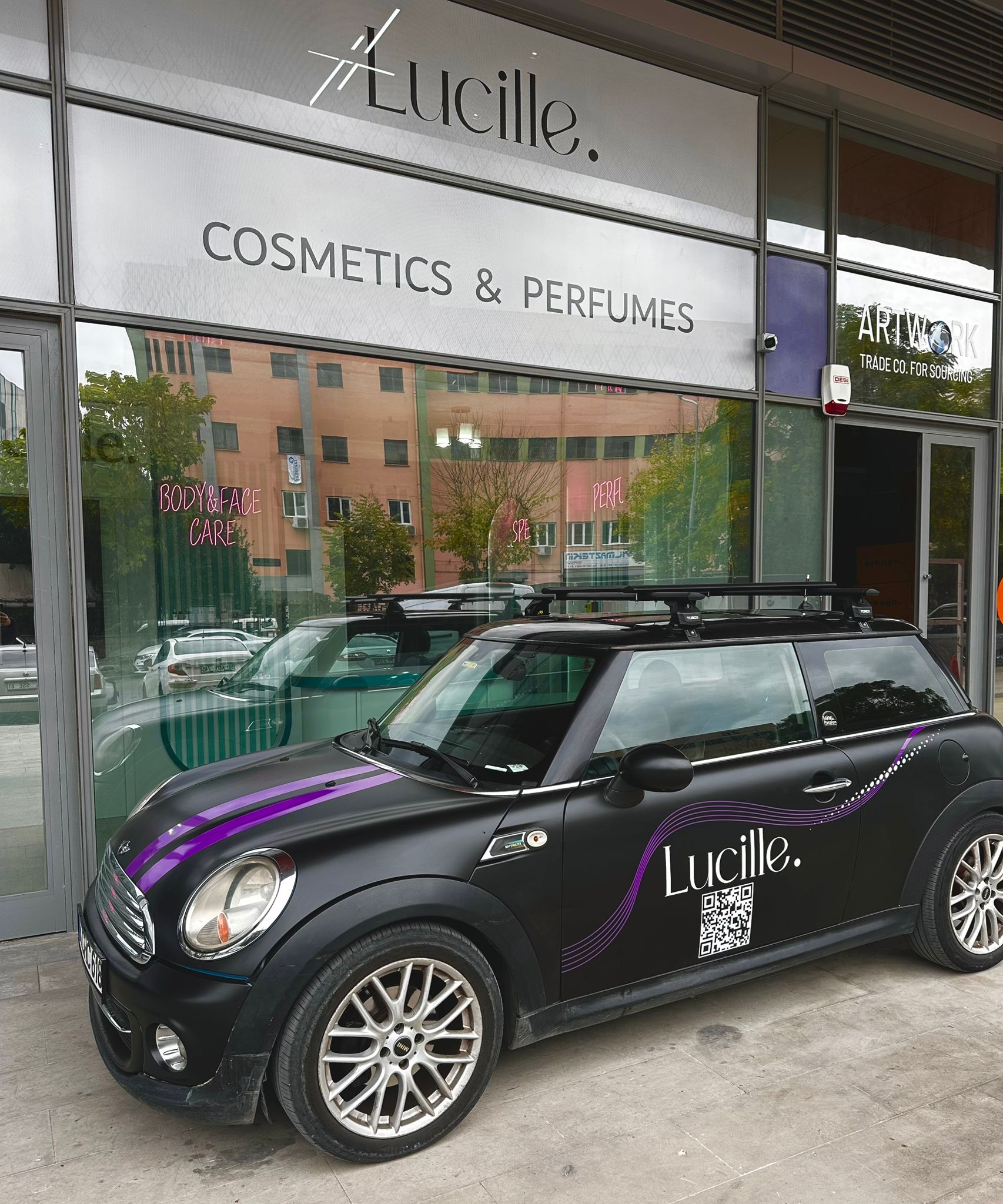 Mini Cooper R56 3dr (2007-2014) Tavan Portbagaj Taşıyıcı Ara Atkısı, Pro 4, Siyah