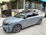Opel Corsa F (2019-2025) Oluksuz Tavan Portbagaj Taşıyıcı Ara Atkısı, Toros Serisi Pro 4, Siyah
