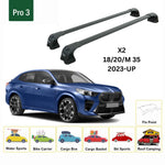 BMW X2 (2023-2026) Ara Atkı Portbagaj Taşıyıcı Pro 4 Siyah