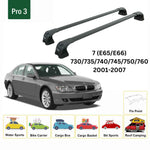 Paw BMW 7 Serisi E65/E66 (2001-2007) Ara Atkı Portbagaj Taşıyıcı Pro 3 Siyah